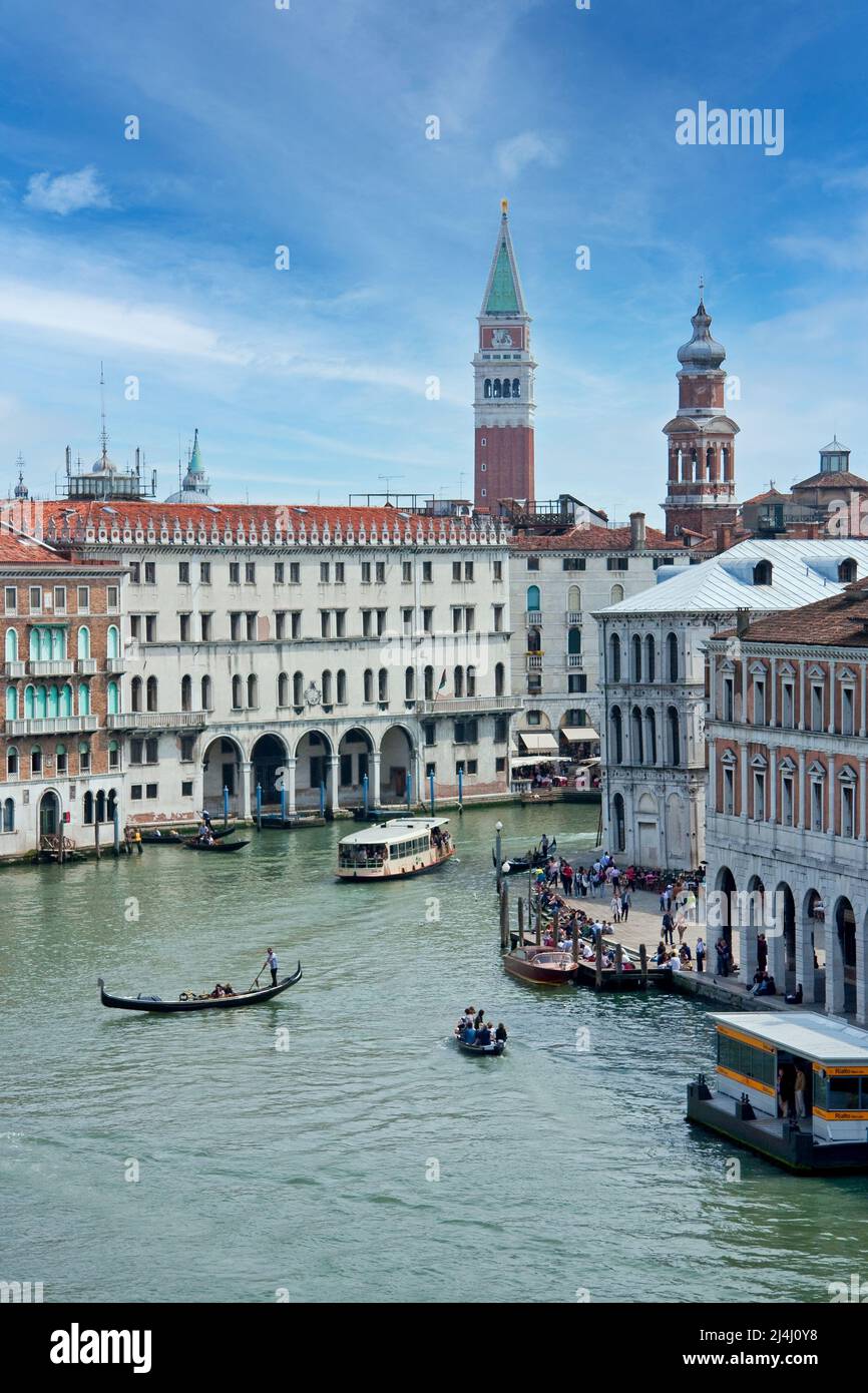 View of the Canal Grande in Venice, Italy Stock Photo