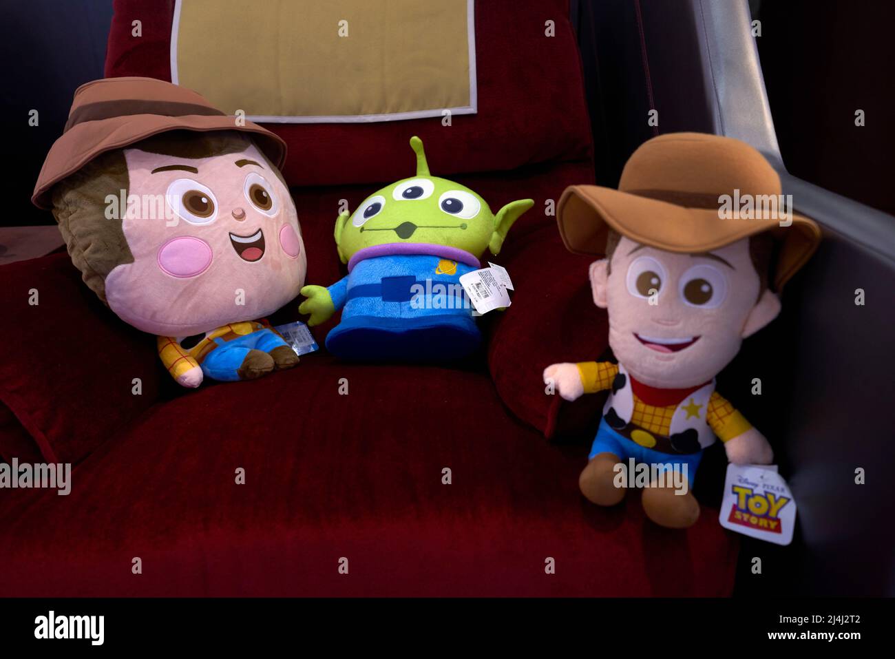 Toy Story character soft toys for sale Stock Photo Alamy