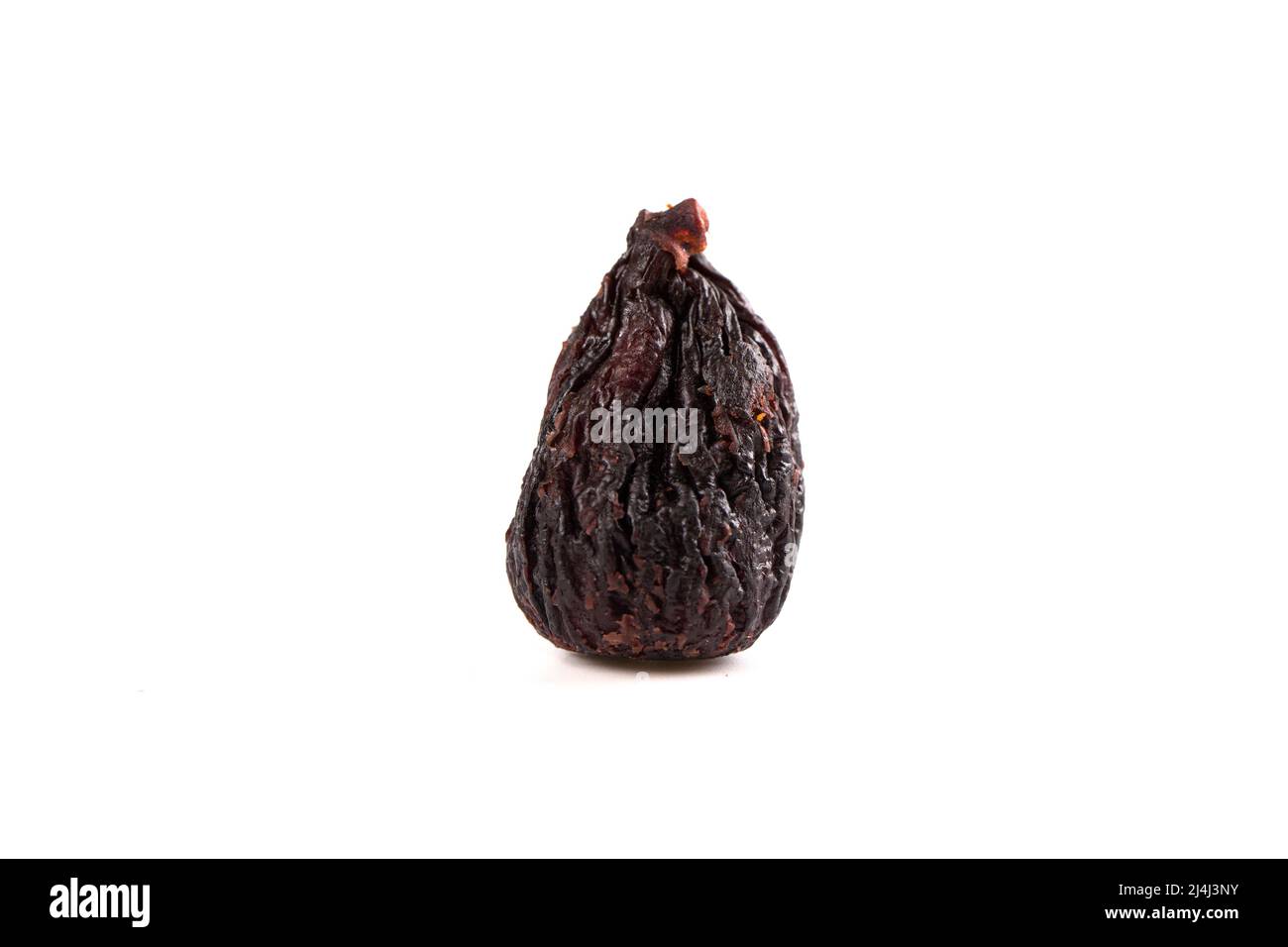 Dried Mission Figs on a White Background Stock Photo