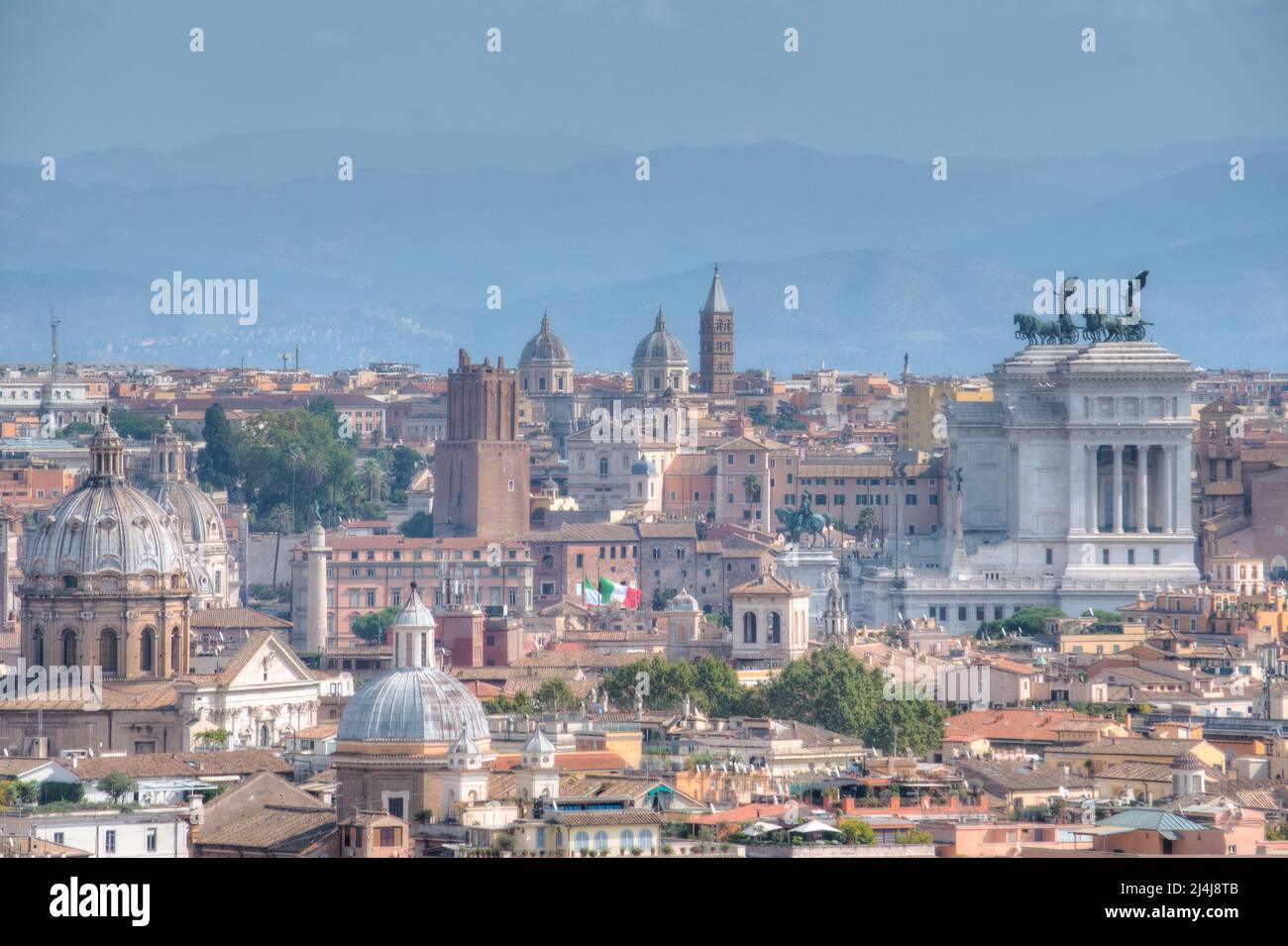 Panorama view of Italian capital Rome Stock Photo - Alamy