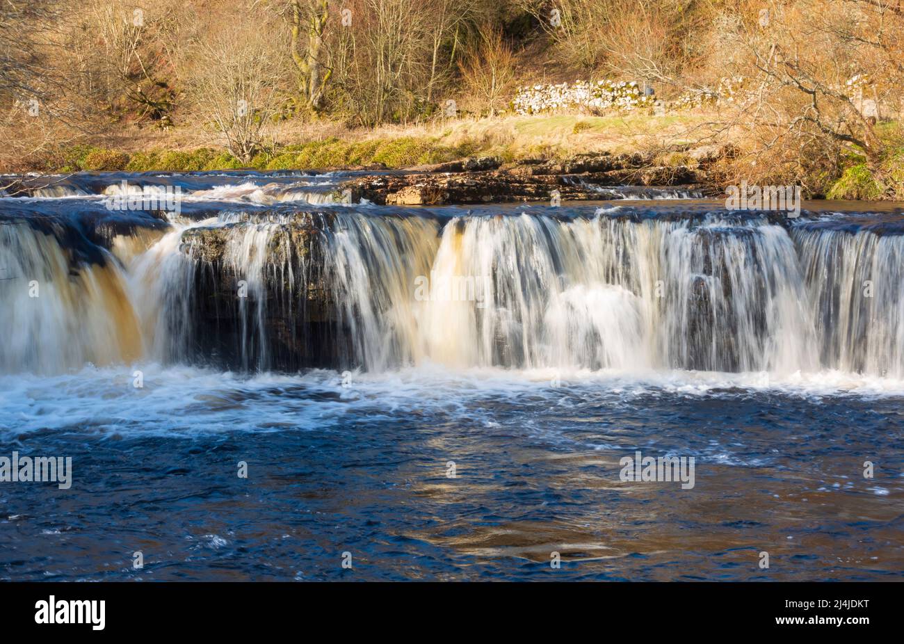 Wain Wath Force, Swaledale, Yorkshire Dales. Beautiful waterfall near Keld. Stock Photo