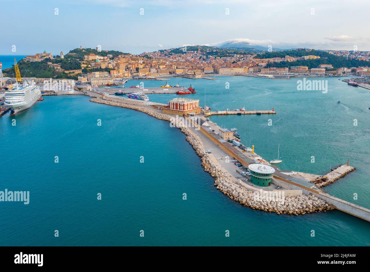 Panorama view of the port of Ancona, Italy Stock Photo - Alamy