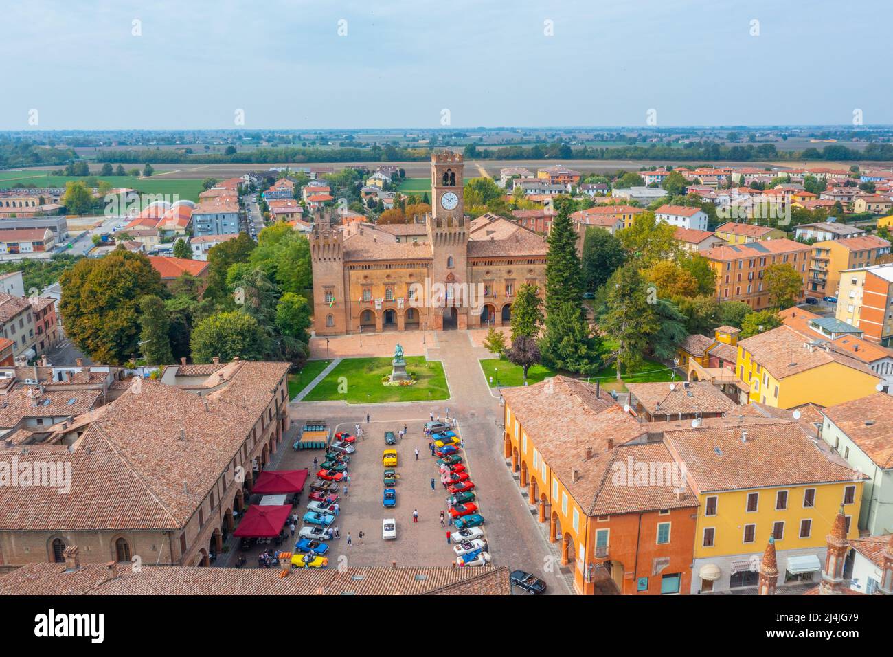 Aerial view of city center of Busseto, Italy Stock Photo Alamy