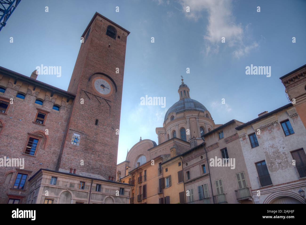Aerial view of Basilica di Sant'Andrea in Mantua, Italy Stock Photo Alamy