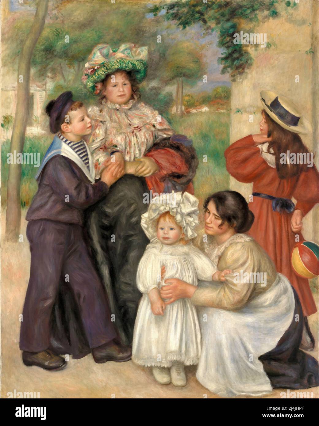 The Artist's Family (La Famille de l'artiste) 1896 - by Pierre-Auguste Renoir Stock Photo