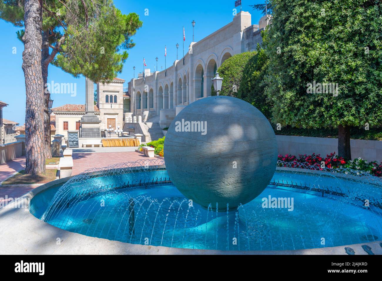 Modern art gallery in San Marino Stock Photo - Alamy