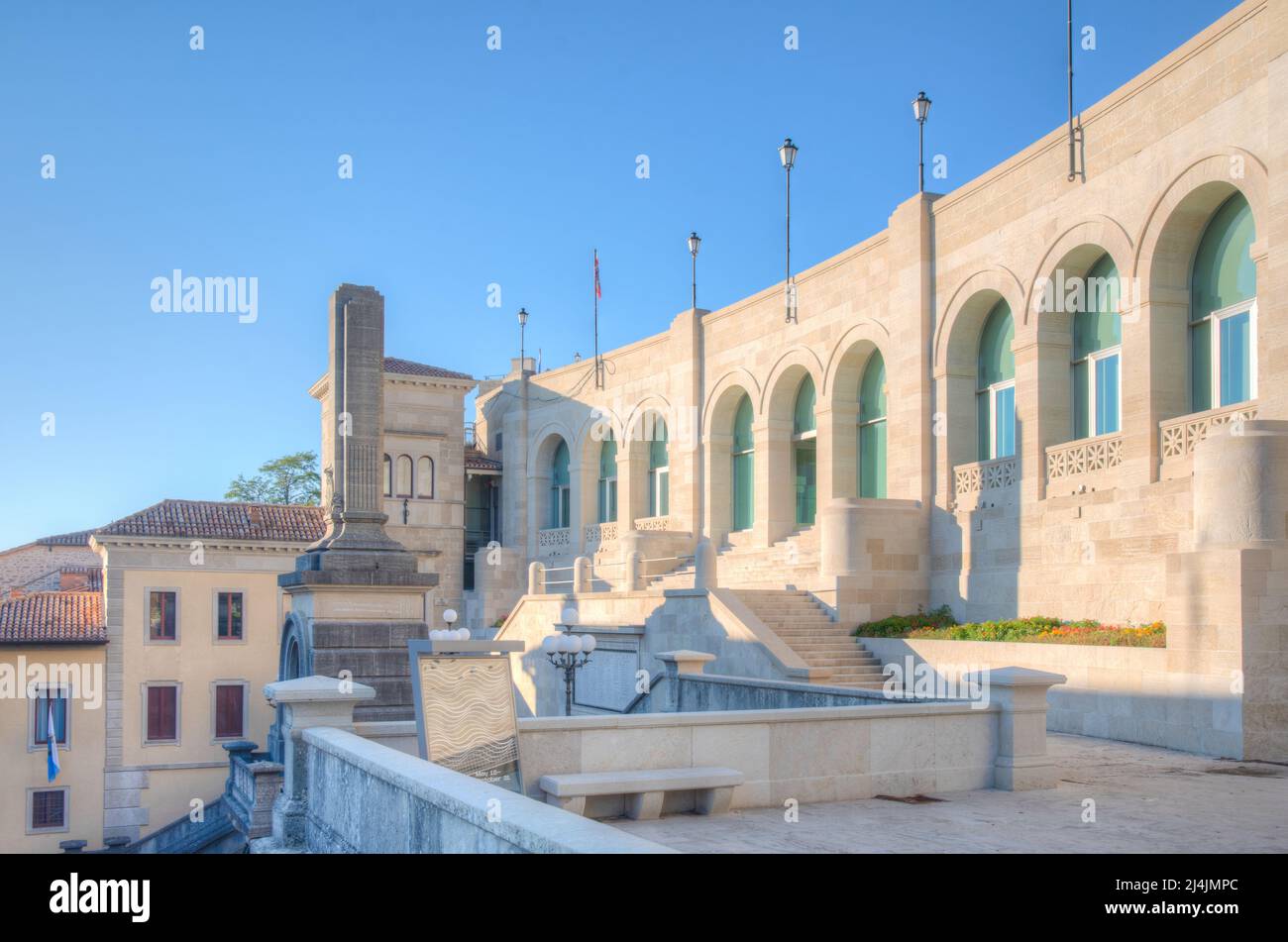 Modern art gallery in San Marino Stock Photo - Alamy