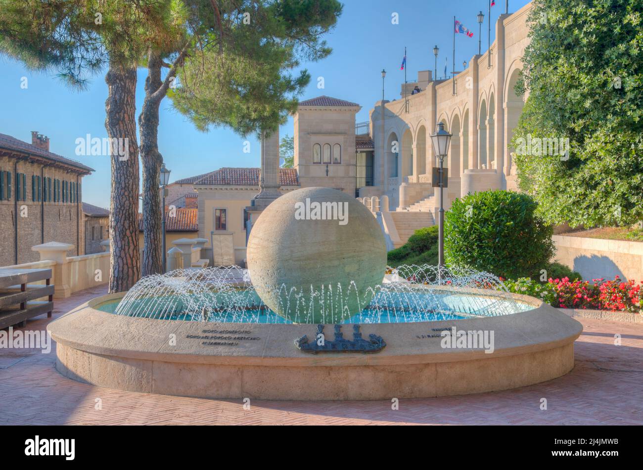 Modern art gallery in San Marino Stock Photo - Alamy