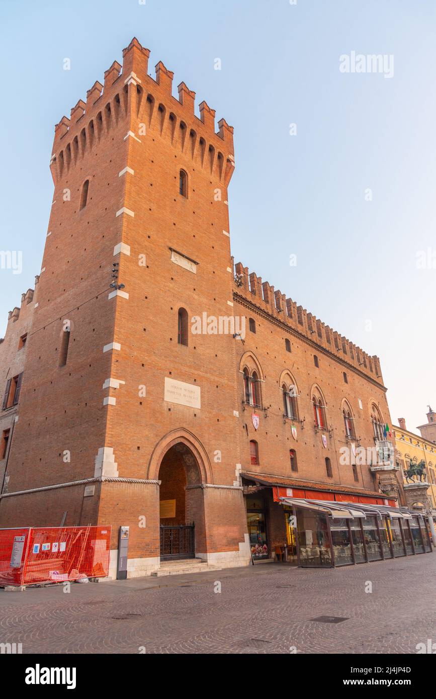 Sunrise view of Corso Porta Reno in the Italian town Ferrara Stock Photo -  Alamy