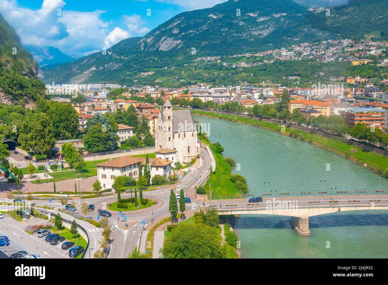 Chiesa di Sant'Apollinare church in Italian city Trento Stock Photo Alamy