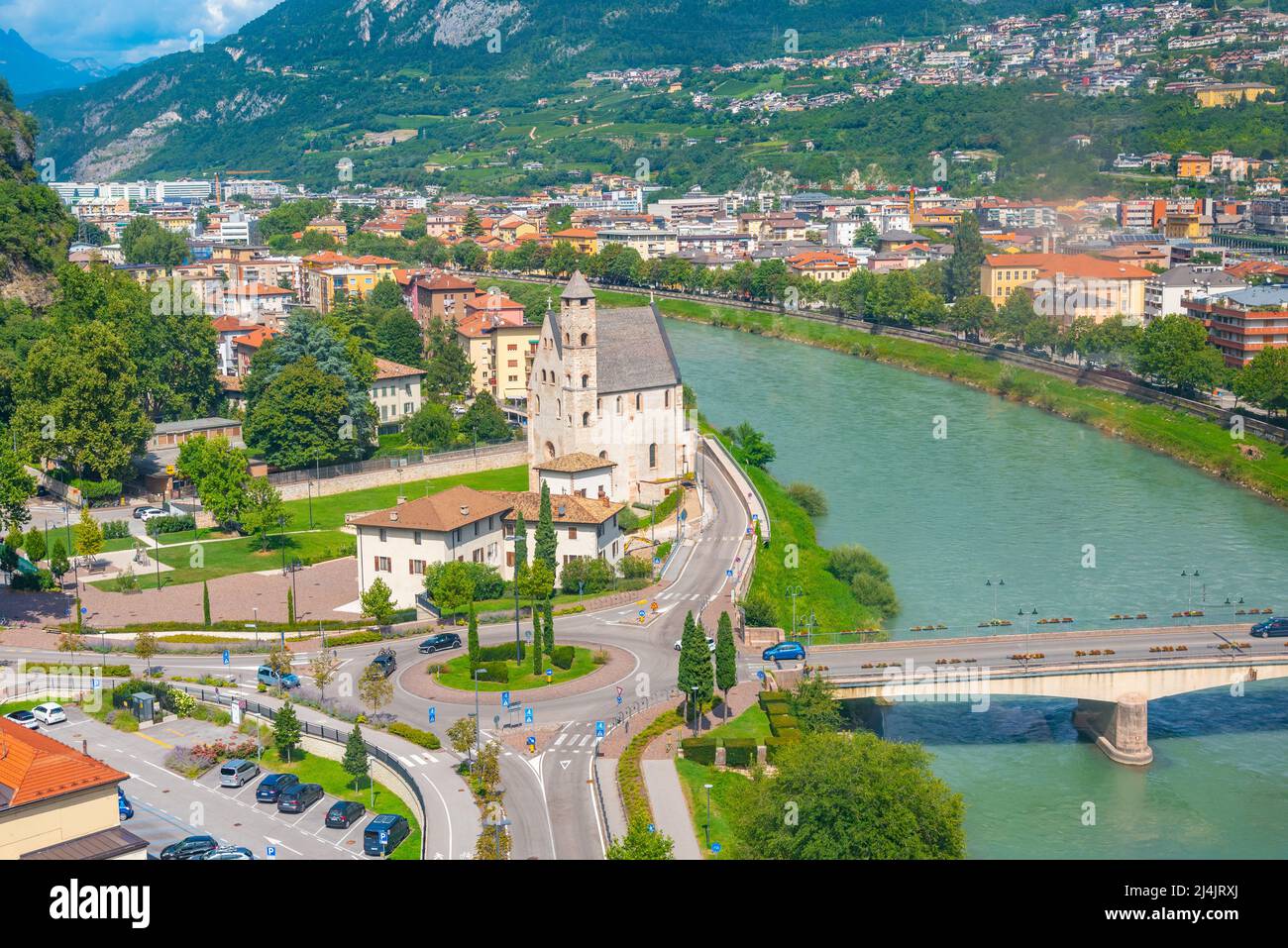 Chiesa di Sant'Apollinare church in Italian city Trento Stock Photo Alamy
