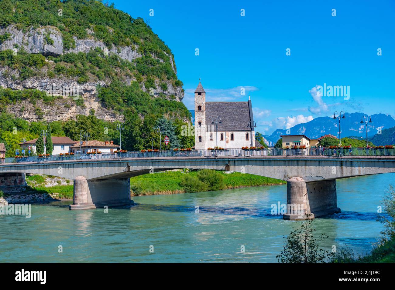 Chiesa di Sant'Apollinare church in Italian city Trento Stock Photo Alamy