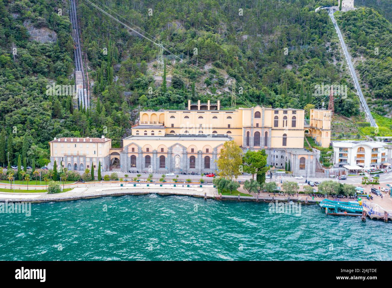Hydroelectric plant at Riva del Garda in Italy Stock Photo Alamy
