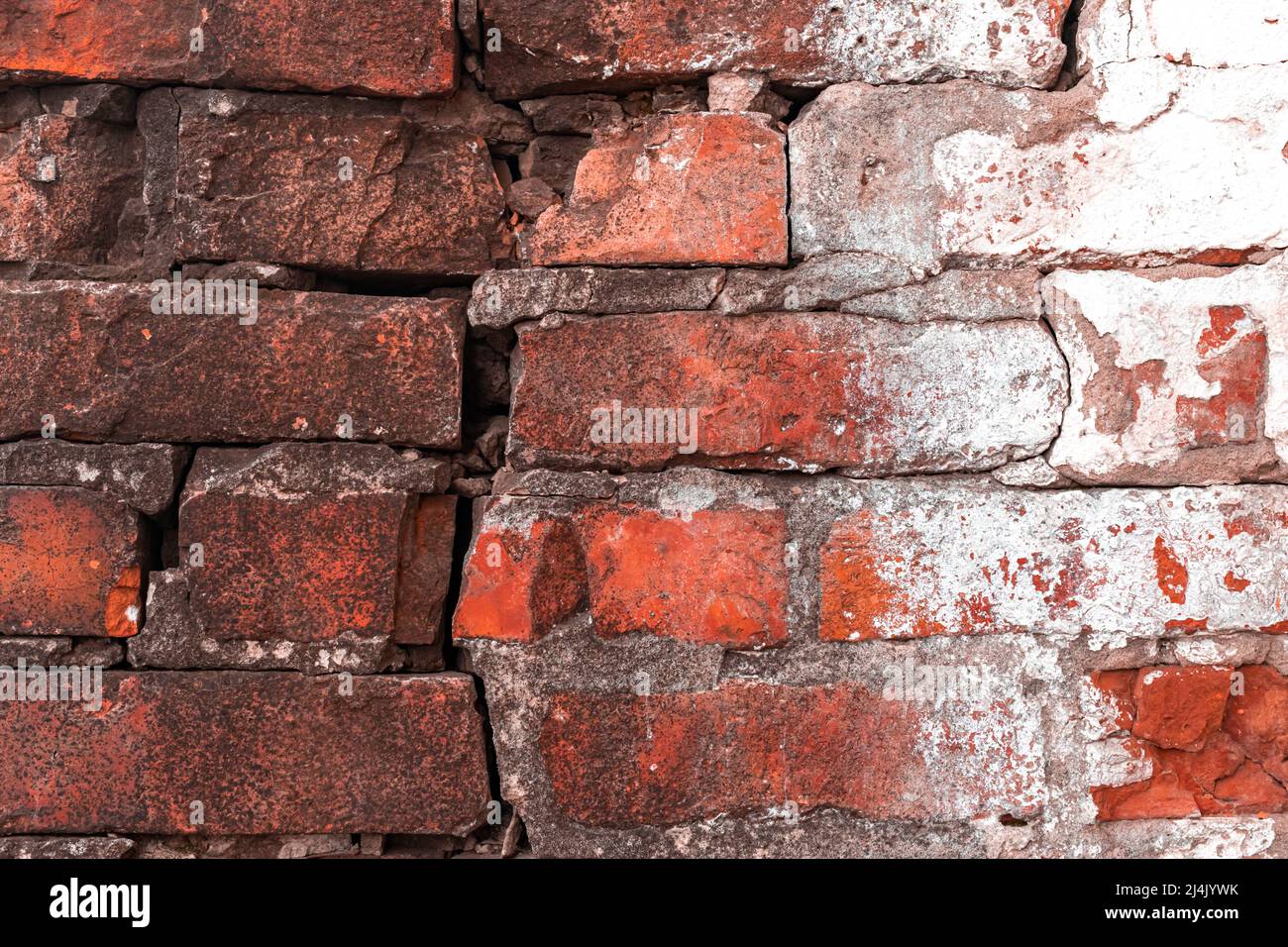 Burden brick wall background high detailed texture Stock Photo