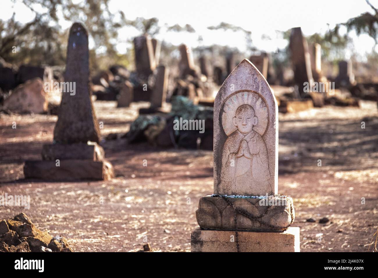 McBryde Sugar Plantation Cemetery, Kauai, Hawaii Stock Photo Alamy