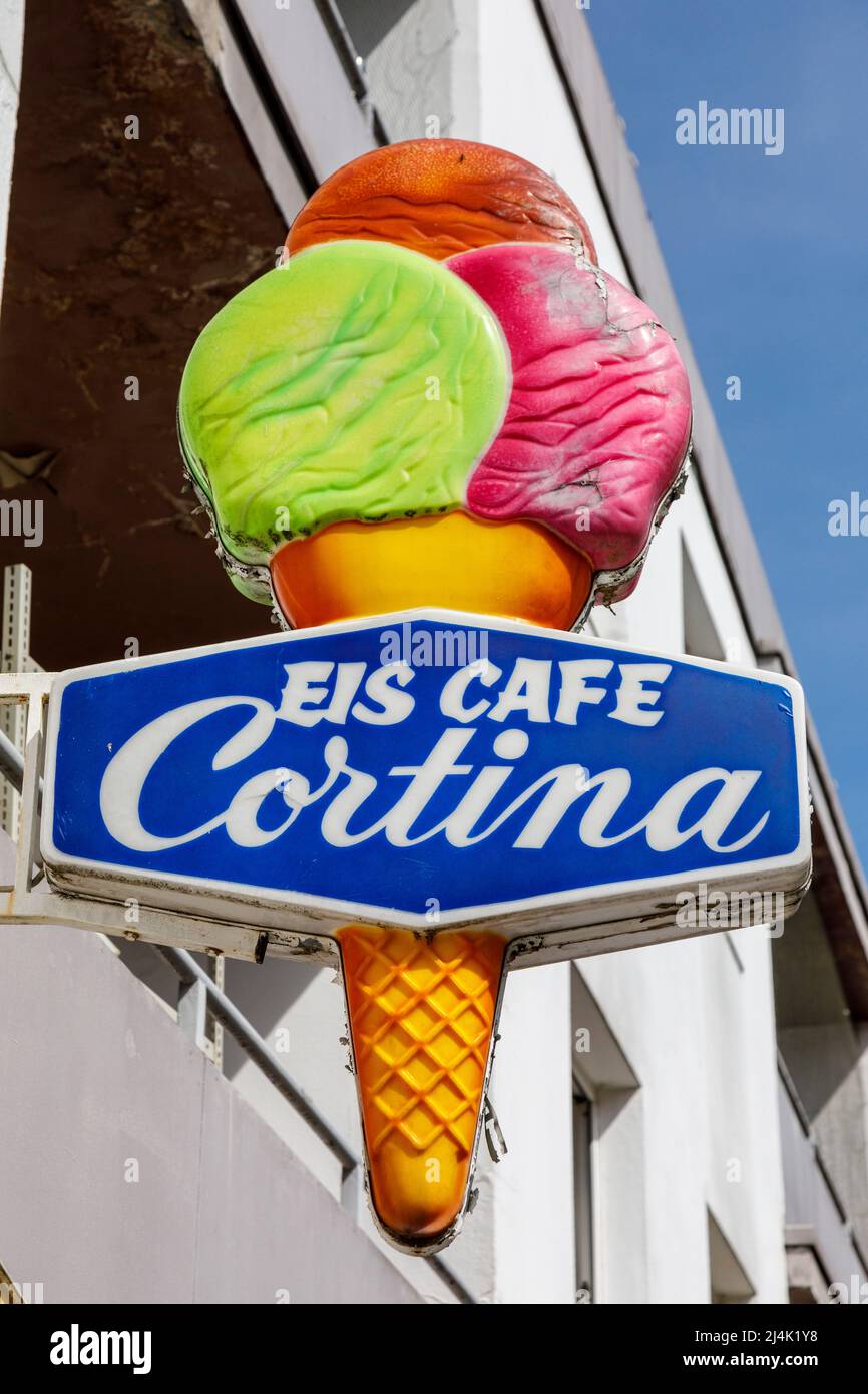 Ice Cafe Cortina Stock Photo