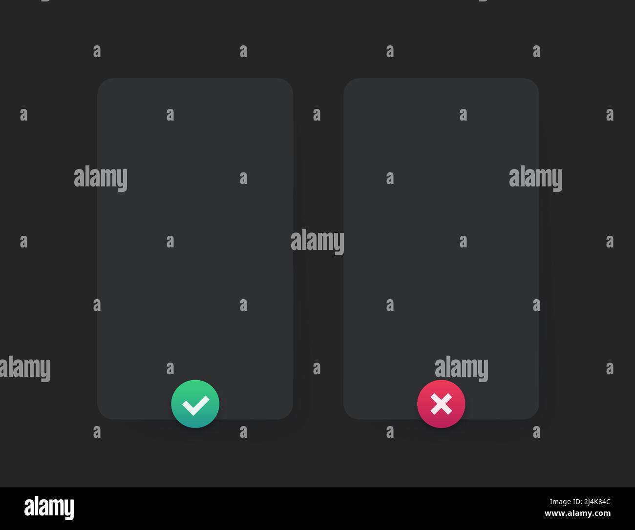 right and wrong banner, dark vector design Stock Vector Image & Art - Alamy