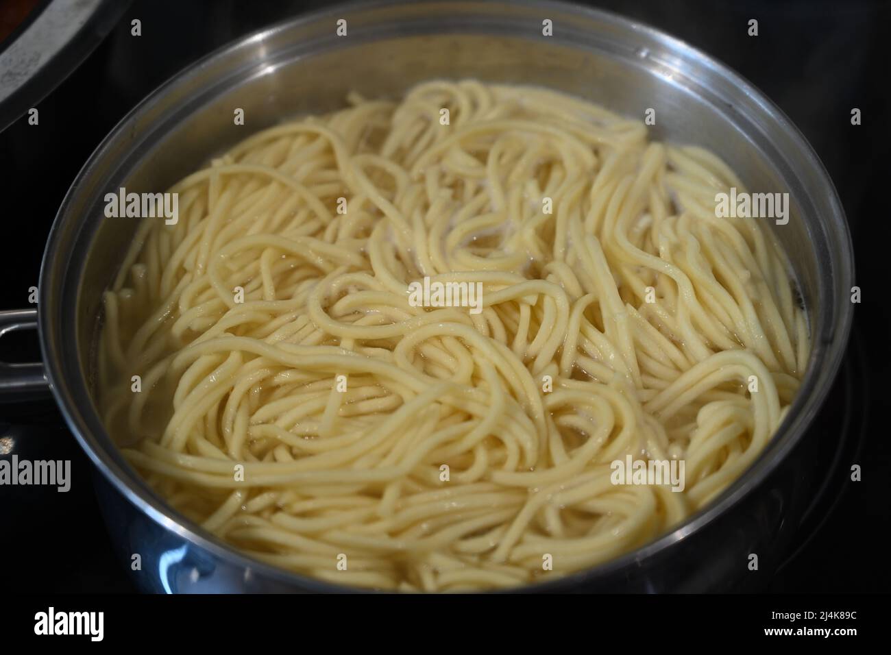 Italian style fresh egg pasta, spaghetti bolognese, mediterranean