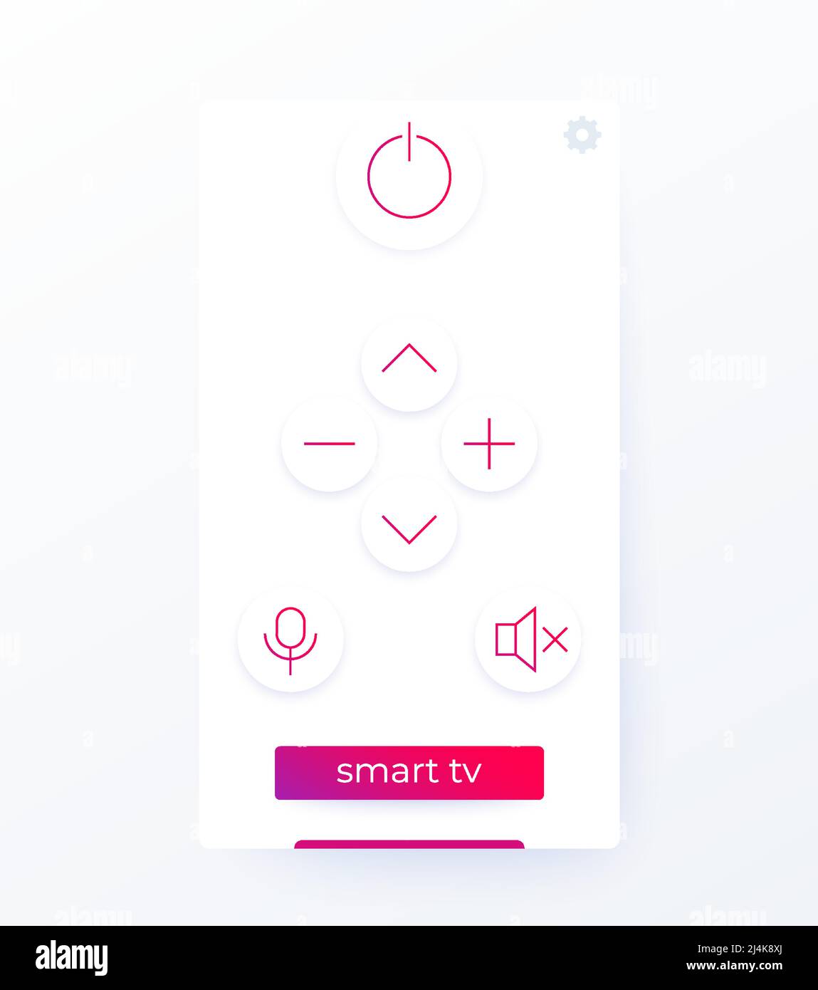 remote control for smart tv mobile app design Stock Vector Image & Art