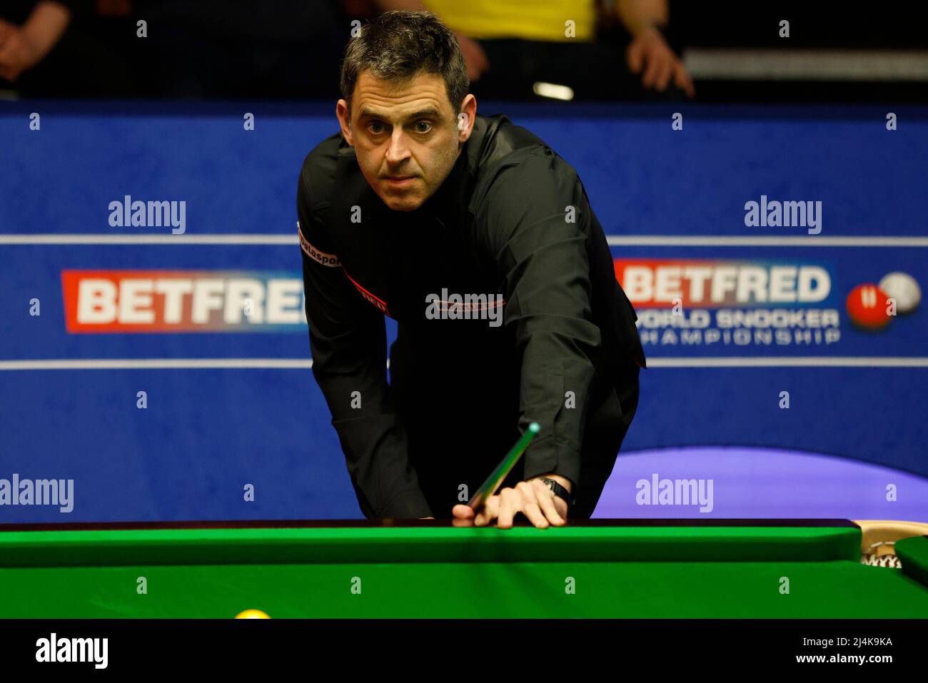 Ronnie O'Sullivan during day one of the Cazoo World Snooker Championship at  the Crucible Theatre, Sheffield. Picture date: Saturday April 15, 2023  Stock Photo - Alamy