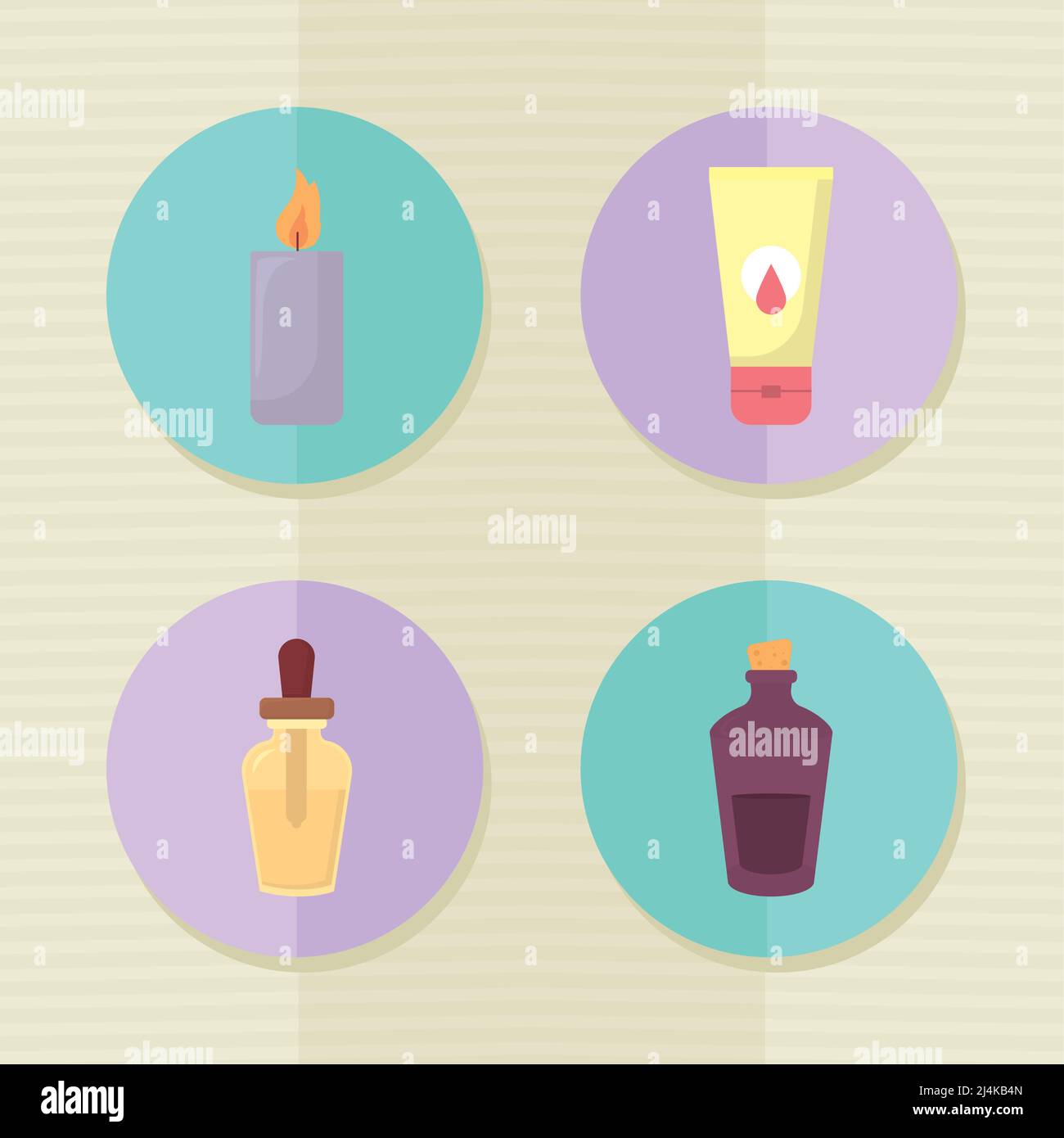 spa elements icon set Stock Vector Image & Art - Alamy