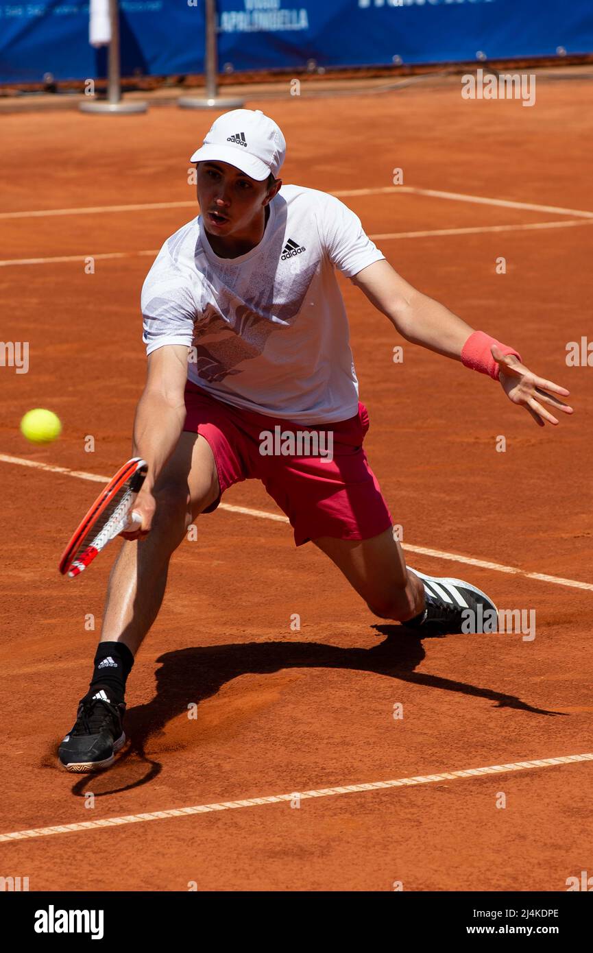 Barletta, Italy, 15th  April 2022 Alexander Shevchenko during Open Città della Disfida ATP Challenge Tour   Credit:  Gaetano Piazzolla Stock Photo