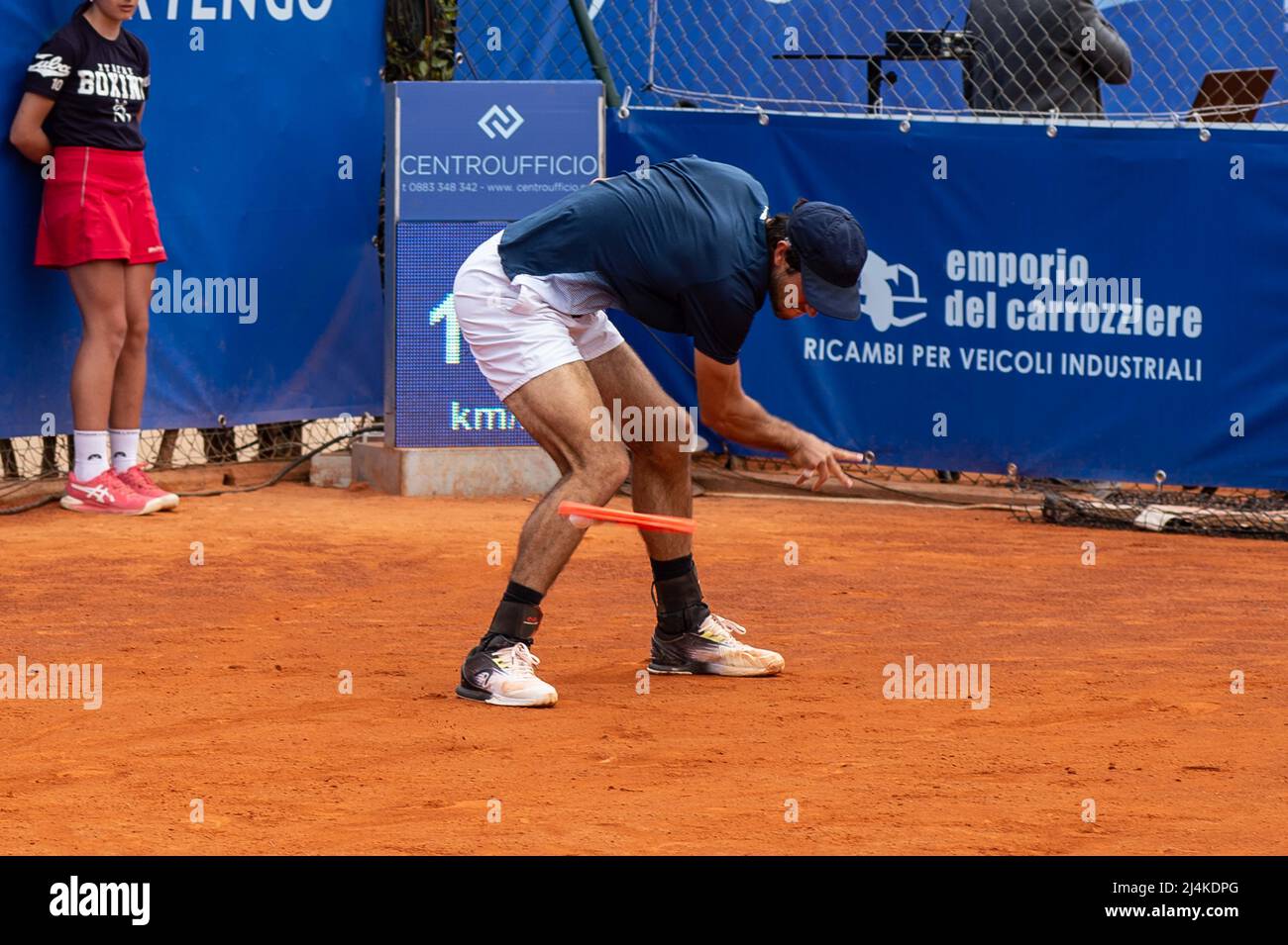 Barletta, Italy, 16th  April 2022 Nuno Borges during Open Città della Disfida ATP Challenge Tour   Credit:  Gaetano Piazzolla Stock Photo