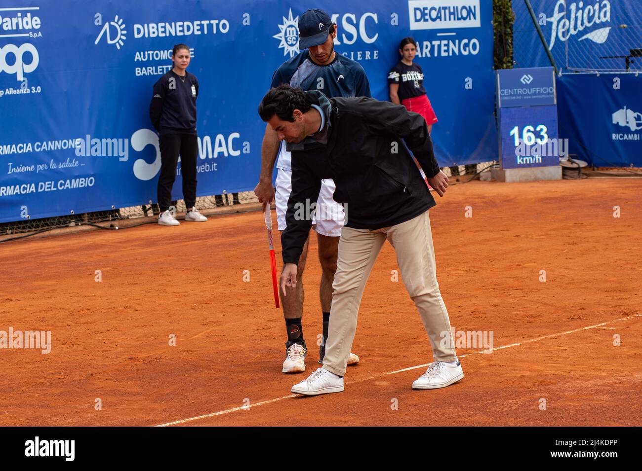 Barletta, Italy, 16th  April 2022 Nuno Borges during Open Città della Disfida ATP Challenge Tour   Credit:  Gaetano Piazzolla Stock Photo