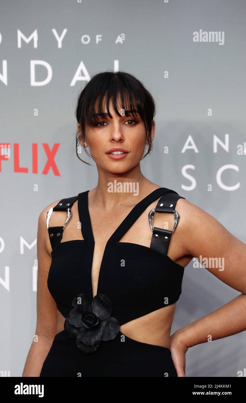 London, UK 14th April 2022, Naomi Scott attends the  World Premiere of Anatomy of a Scandal. Stock Photo
