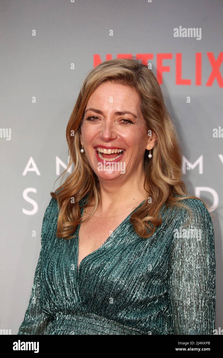 London, UK 14th April 2022, Sarah Vaughan attends the  World Premiere of Anatomy of a Scandal. Stock Photo