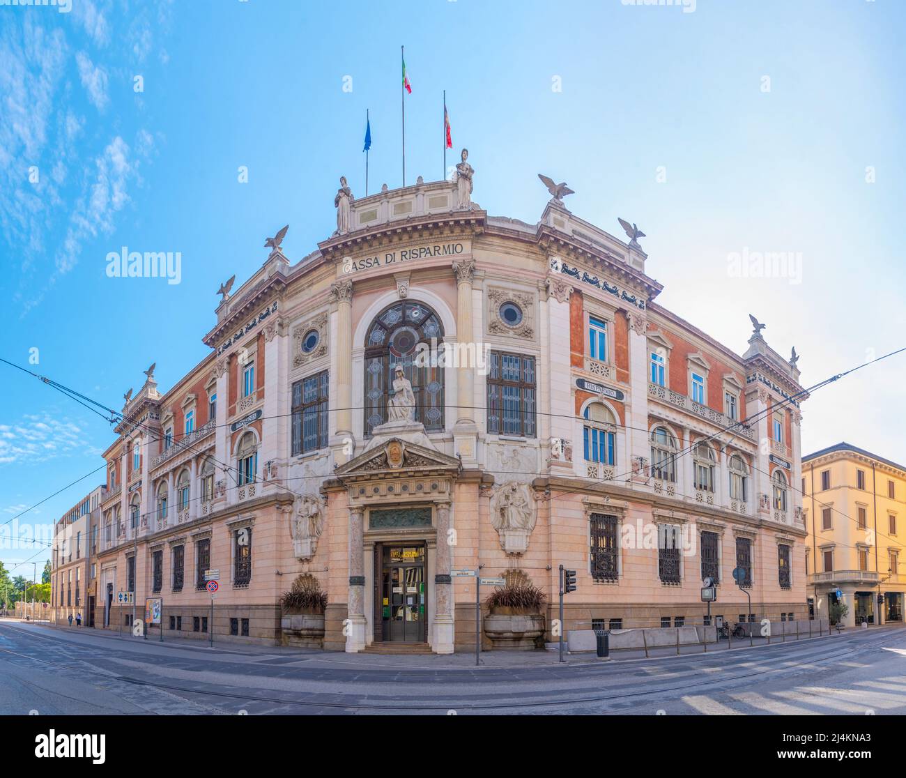 Padua, Italy, August 30, 2021 Street in the commercial center of the
