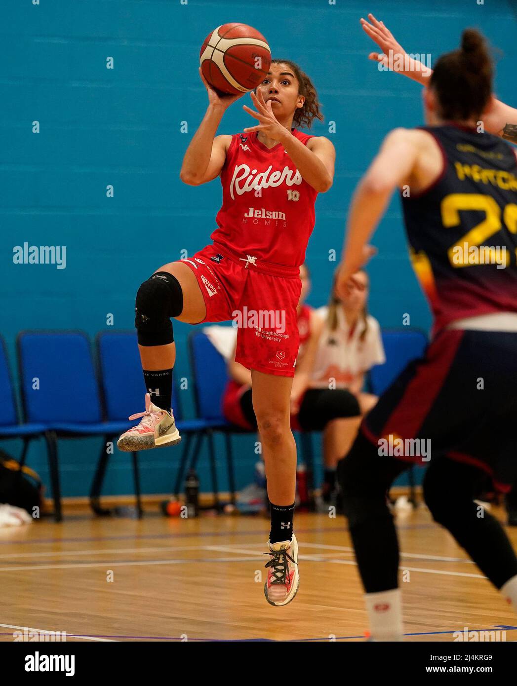 Cardiff, Wales, 16, April, 2022, Brooklyn McAlear (Leicester)looks to shoot During Cardiff Archers v Leicester