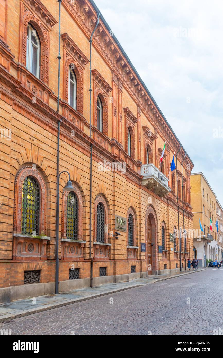 Ravenna, Italy, August 31, 2021 Commercial street in the center of