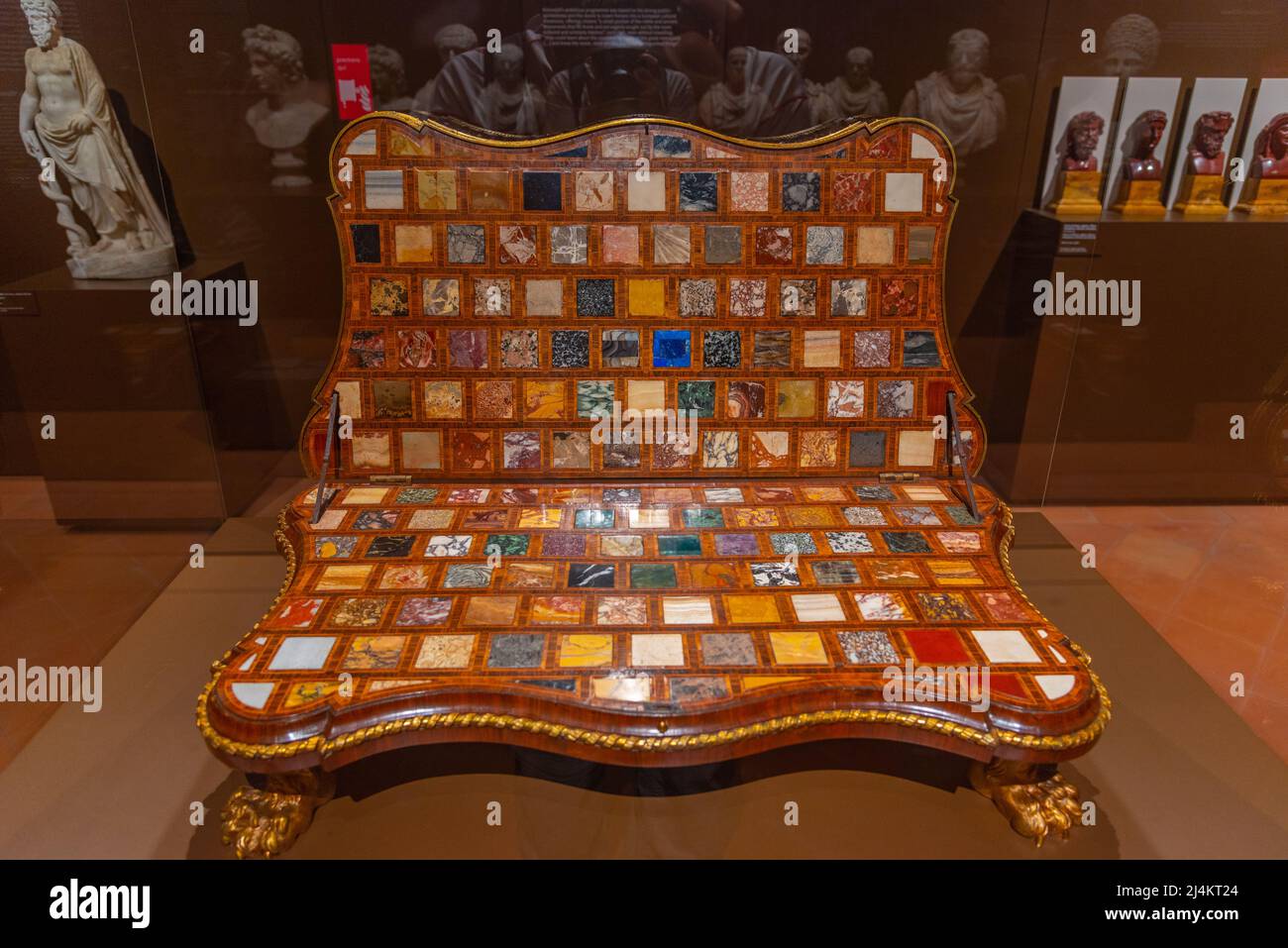 Ferrara, Italy, August 31, 2021 Artwork inside of pinacoteca nazionale