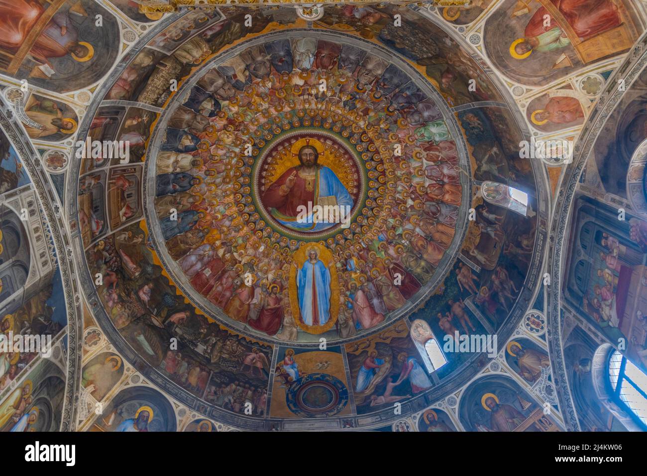 Padua, Italy, August 30, 2021: Interior of the Battistero di San ...