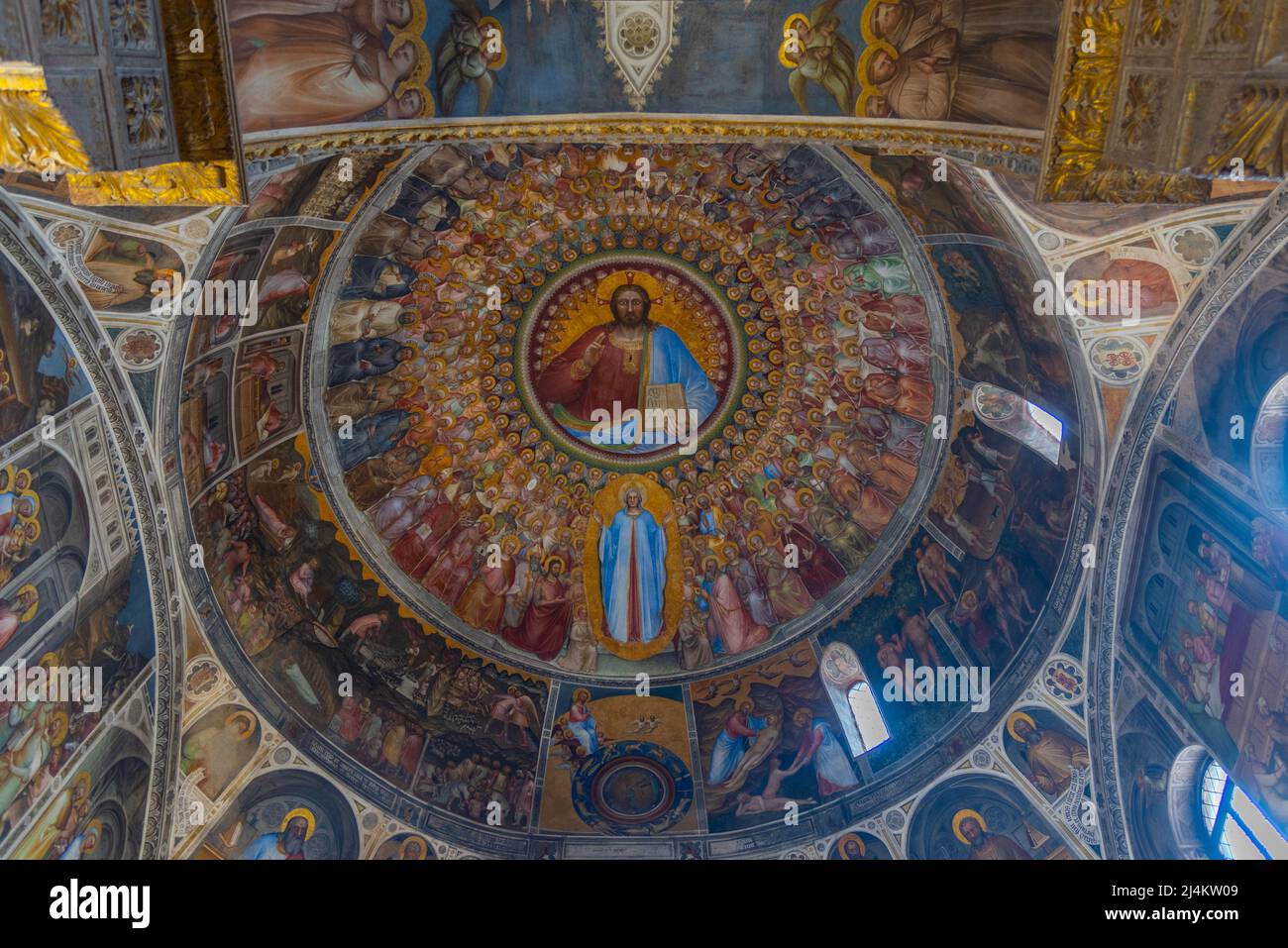 Padua, Italy, August 30, 2021: Interior of the Battistero di San ...