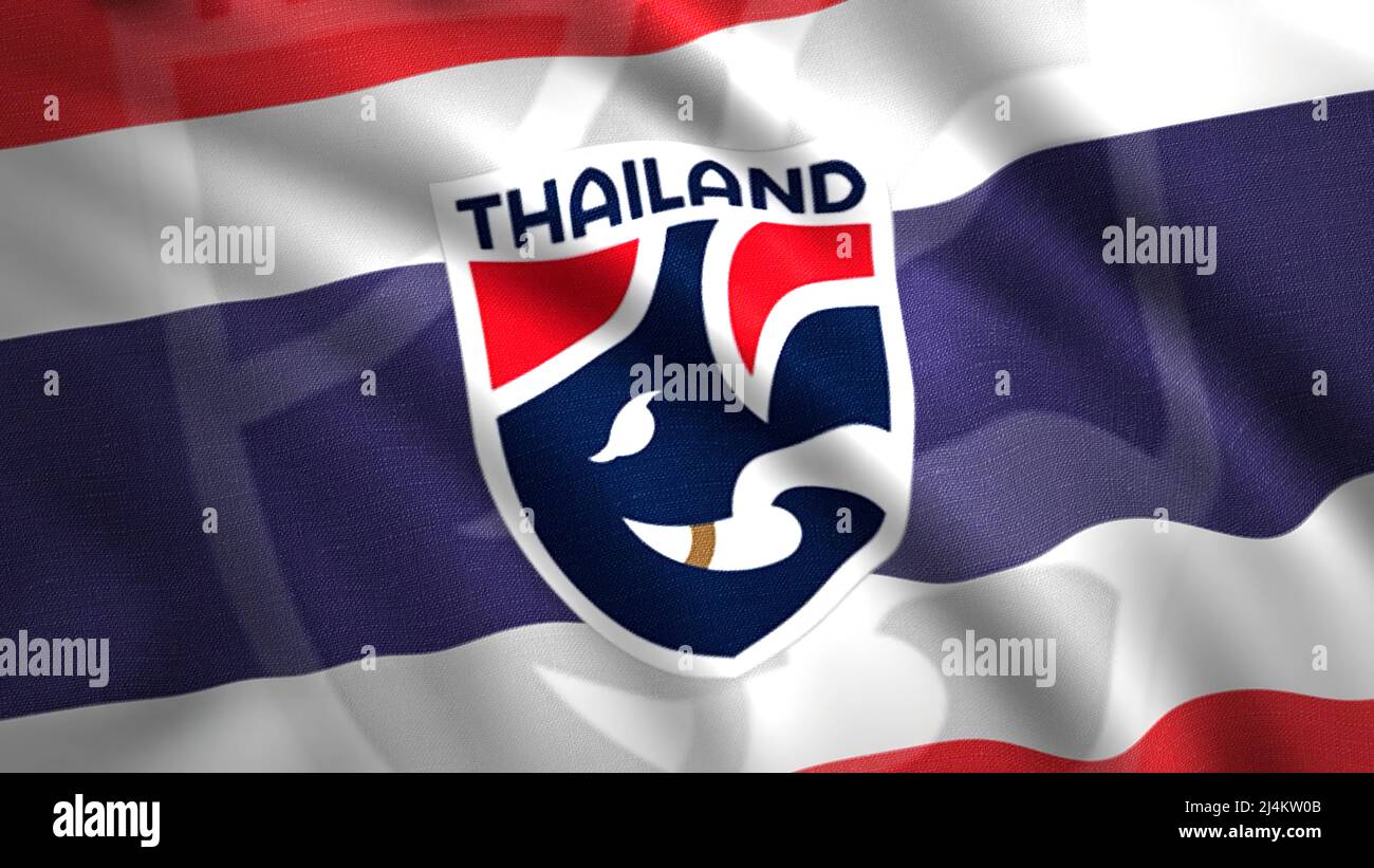 Abstract colorful waving flag. Motion. Animation with Thailand national football team flag cloth, seamless loop. For editorial use only Stock Photo - Alamy Abstract colorful waving flag. Motion. Animation with Thailand national football team flag cloth, seamless loop. For editorial use only Stock Photo - Alamy