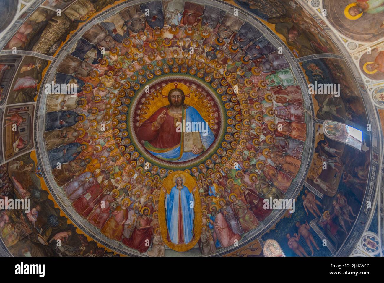Padua, Italy, August 30, 2021: Interior of the Battistero di San ...