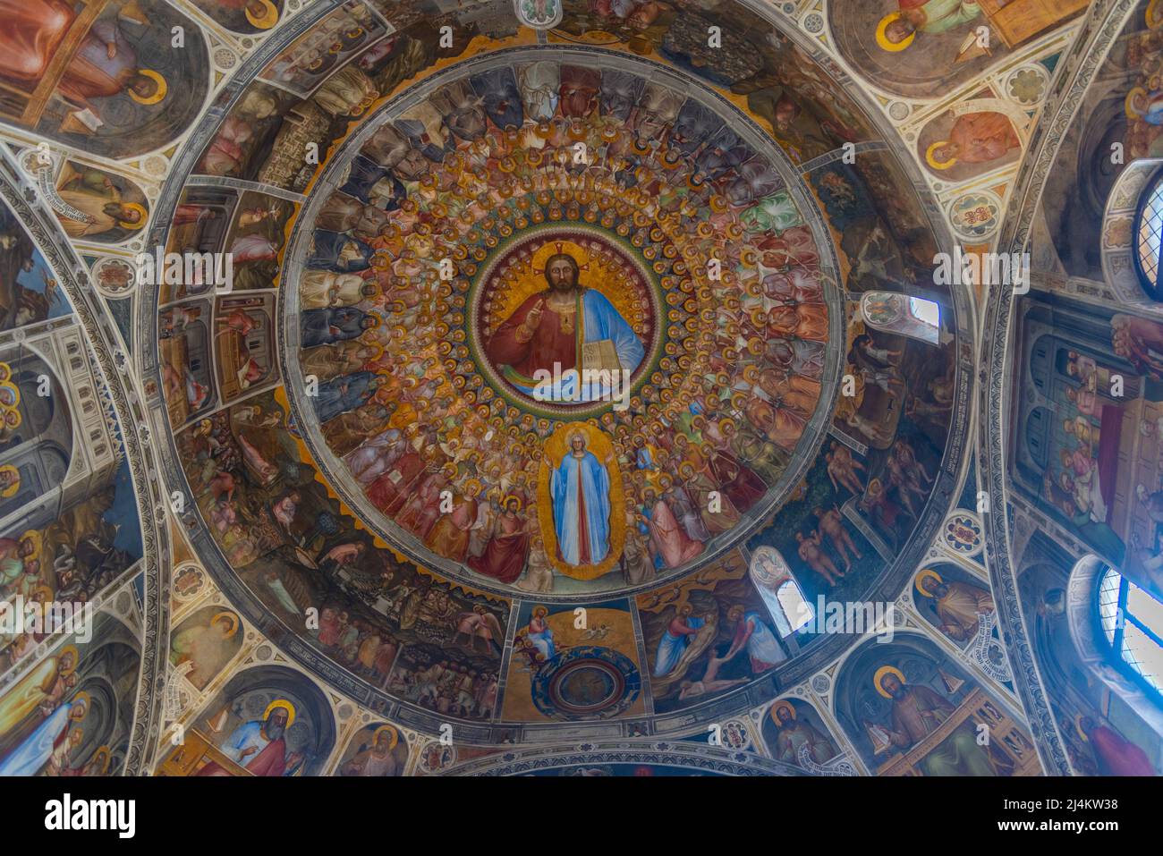 Padua, Italy, August 30, 2021: Interior of the Battistero di San ...