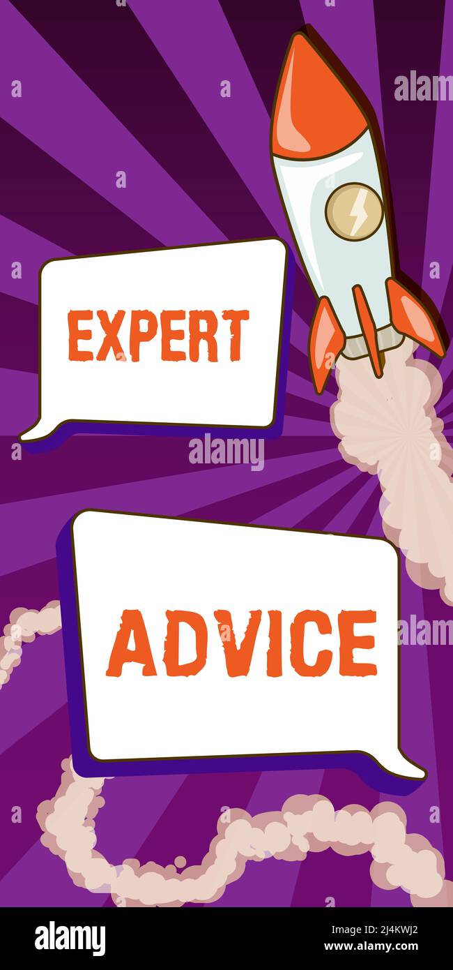 Handwriting text Expert Advice. Concept meaning Sage Good Word