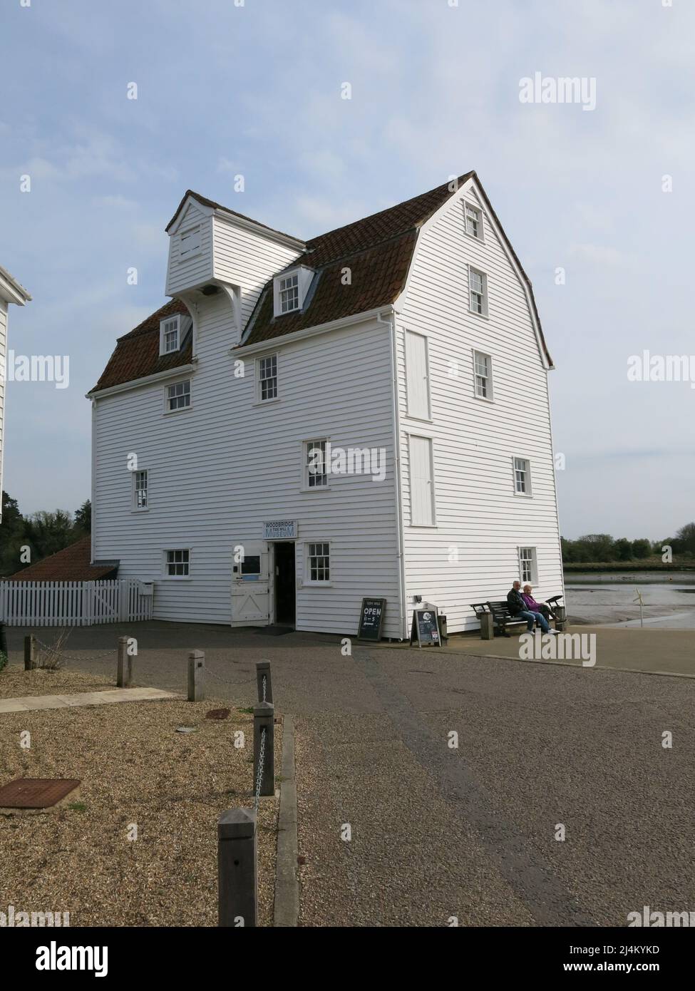 Iconic buildings of Suffolk view of the Tide Mill at Woodbridge, one
