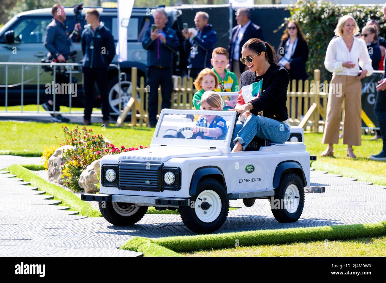 Meghan Markle, Duchess of Sussex at Jaguar Land Rover Driving Challenge