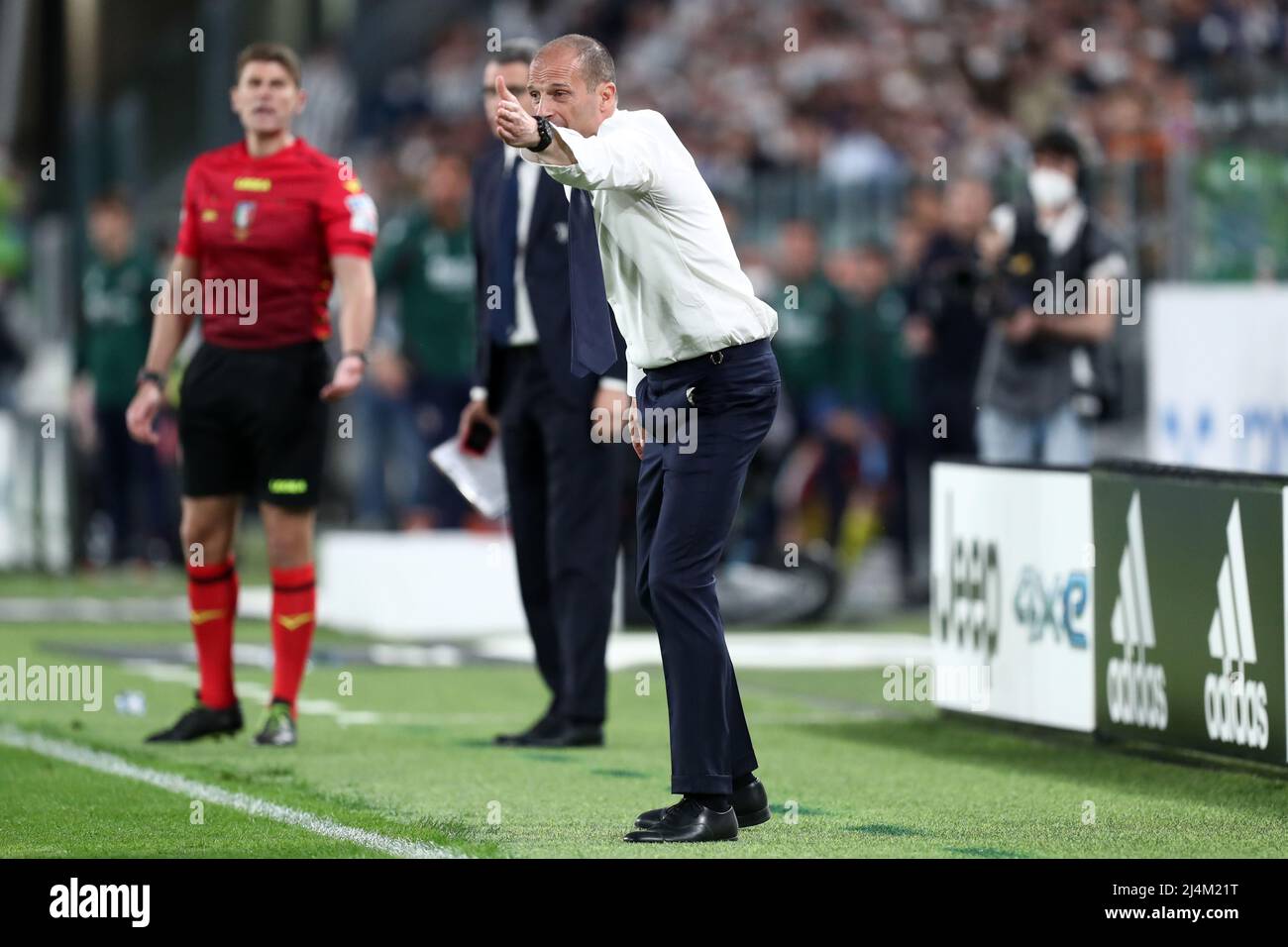 Massimiliano Allegri, head coach of Juventus Fc gestures during the ...