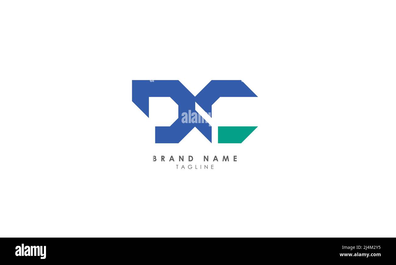 Alphabet letters Initials Monogram logo DC, CD, D and C Stock Vector