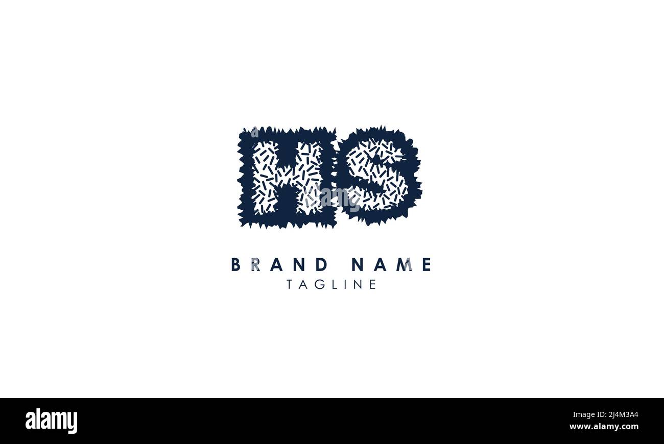 Alphabet letters Initials Monogram logo SH, HS, S and H Stock Vector