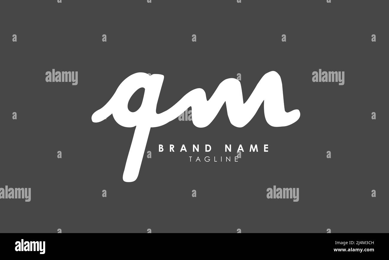Alphabet letters Initials Monogram logo QM, MQ, Q and M Stock Vector ...