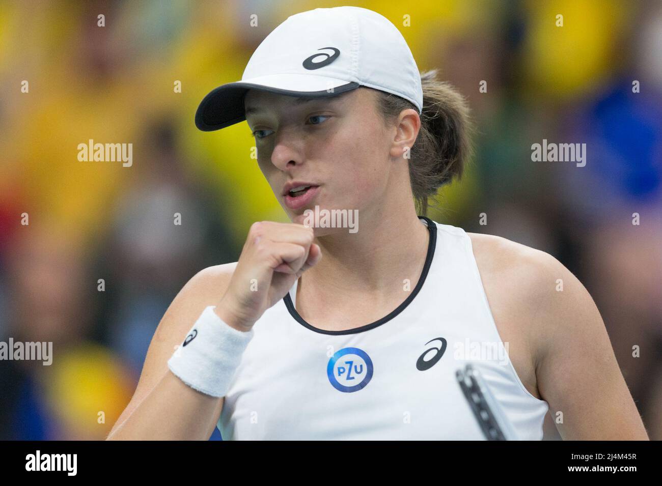 April 16, 2022, Radom, Warsaw, Polska: 16.04.2022, Radom, tenis, Billie Jean  King Cup, Polska - Rumunia,.N/z Iga Swiatek (POL),.fot. Tomasz  Jastrzebowski / Foto Olimpik..â€”â€”..16.04.2022, Radom, tennis, Billie Jean  King Cup, Poland -