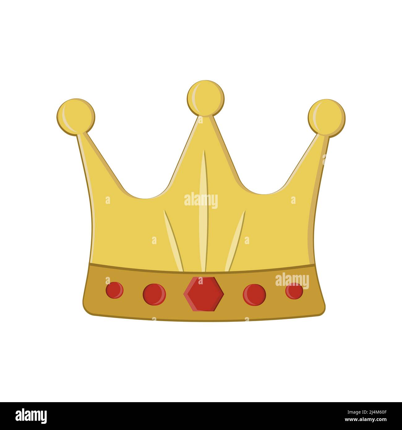 Crown, vector illustration isolated on a white background Stock Vector ...