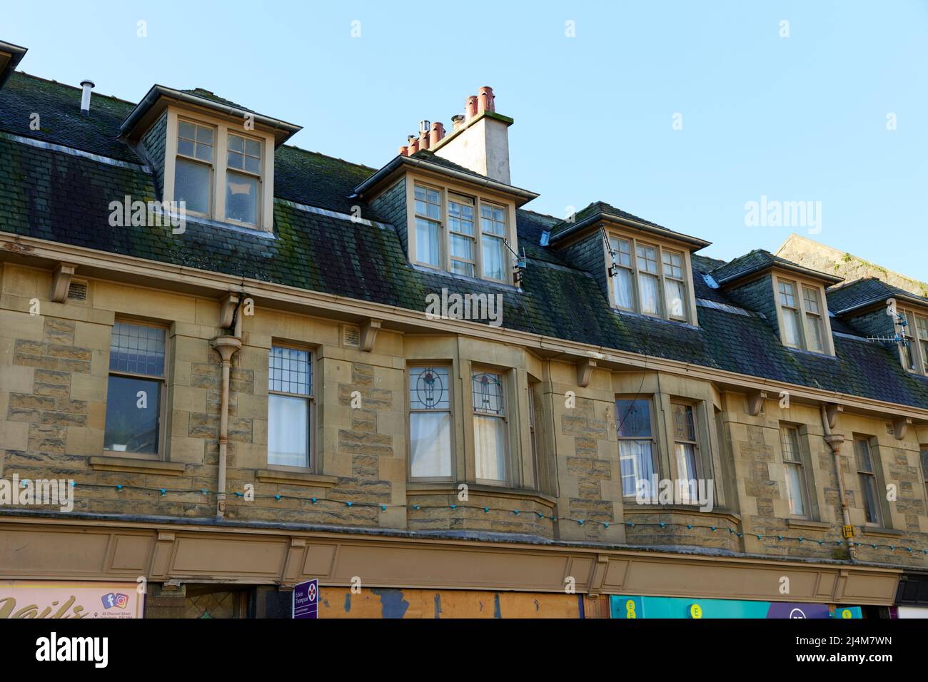 Galashiels houses, Scottish Borders, UK Stock Photo Alamy