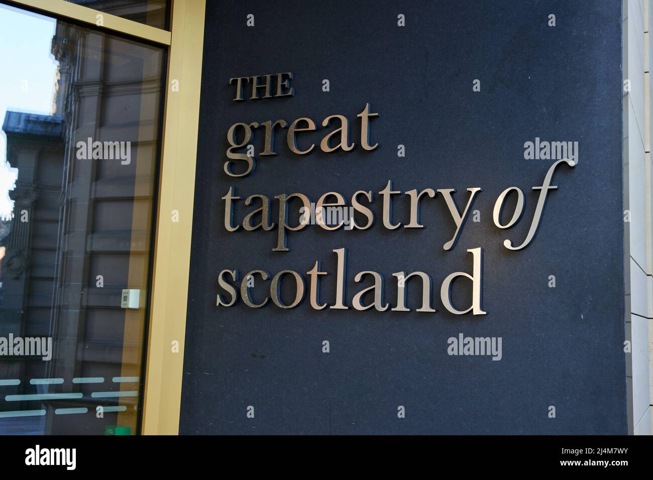The Great Tapestry of Scotland, Galashiels, Scottish Borders, UK Stock